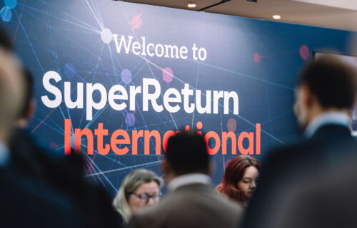 Visitors gather at SuperReturn International